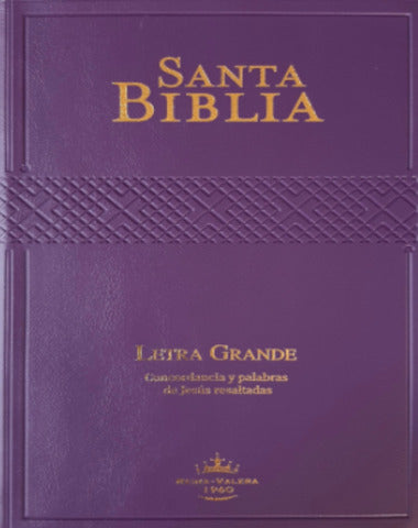 SANTA BIBLIA LETRA GRANDE MORADO 1960