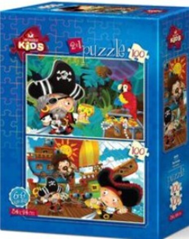 PUZZLE PIRATAS 2 X 100 PZ