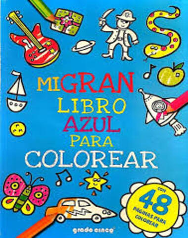 MI GRAN LIBRO PARA COLOREAR 3 AZUL