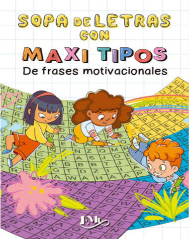 SOPA DE LETRAS CON MAXI TIPOS DE FRASES