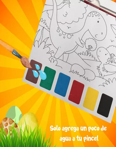 PINTA CON AGUA C/ PINCEL 4 TIT