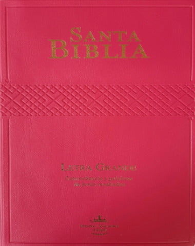 SANTA BIBLIA LETRA GRANDE FUCSIA 1960