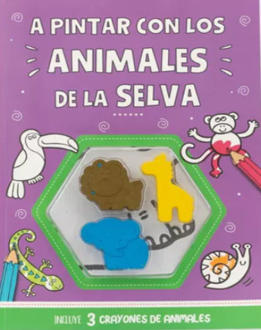 A PINTAR CON LOS ANIMALES DE LA SELVA