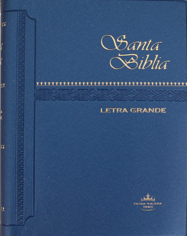 SANTA BIBLIA AZUL BOLSILLO LG VINIL