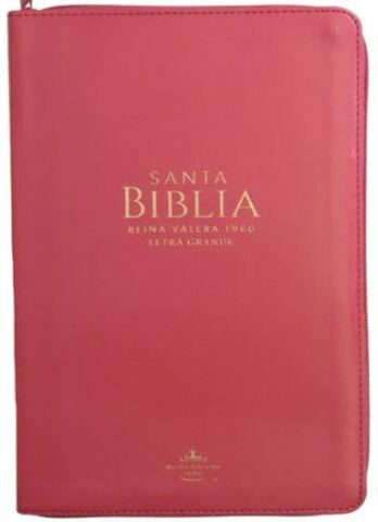 SANTA BIBLIA  LETRA GRANDE FUCSIA 1960