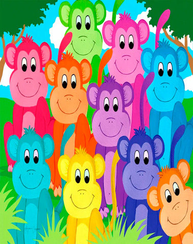 PUZZLE MONOS ARCOIRIS 1000 PZ