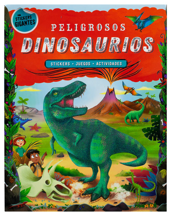 DINOSAURIOS PELIGROSOS STICKERS GIGA