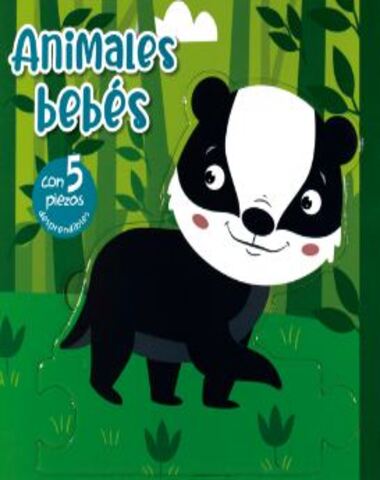 LIBRO DE ROMPECABEZAS ANIMALES BEBES