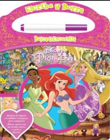 DISNEY PRINCESAS ESCRIBE Y BORRA