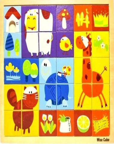 PUZZLE DE MADERA CUADRICULAR ANIMALITO 1