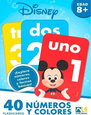 FLASHCARDS DISNEY NUMEROS Y COLORES