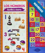 NUMEROS ESCRIBE Y BORRA LIBRO CON VOZ Y