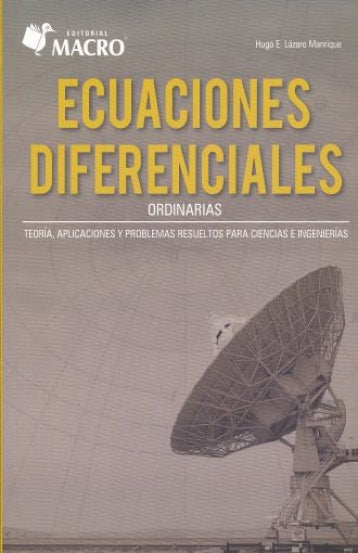 ECUACIONES DIFERENCIALES ORDINARIAS