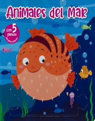 LIBRO DE ROMPECABEZAS ANIMALES DEL MAR