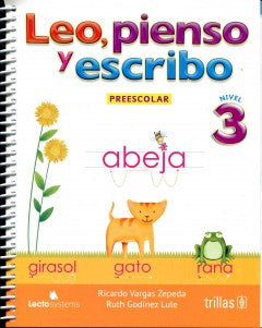 LEO PIENSO Y ESCRIBO 3° PREESC.