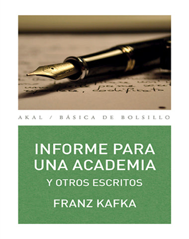 INFORME PARA UNA ACADEMIA Y OTROS ESCRIT