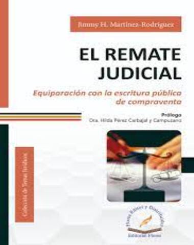 REMATE JUDICIAL, EL