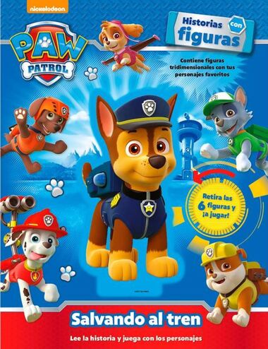 PAW PATROL HISTORIAS CON FIGURAS SALVAND