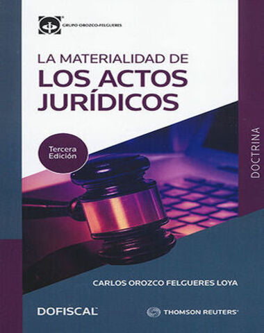 MATERIALIDAD DE LOS ACTOS JURIDICOS, LA