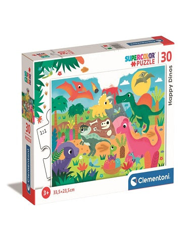 PUZZLE HAPPY DINOS 30 PZ