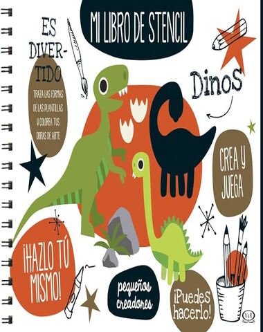 DINOS MI LIBRO DE STENCIAL