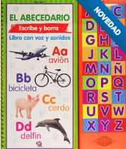 ABCEDARIO ESCRIBE Y BORRA LIBRO CON VOZ