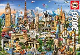 PUZZLE SIMBOLOS DE EUROPA 2000 PZ