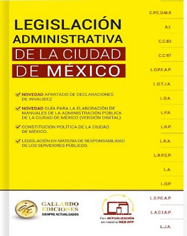 LEGISLACION ADMINISTRATIVA CIUDAD DE MEX