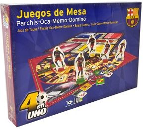 BARCELONA 4 EN 1 JUEGOS DE MESA