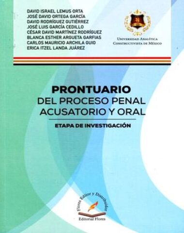 PRONTUARIO DEL PROCESO PENAL ACUSATORIO