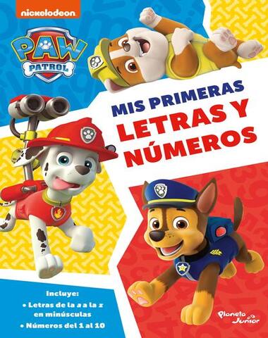 PAW PATROL MIS PRIMERAS LETRAS Y NUMEROS