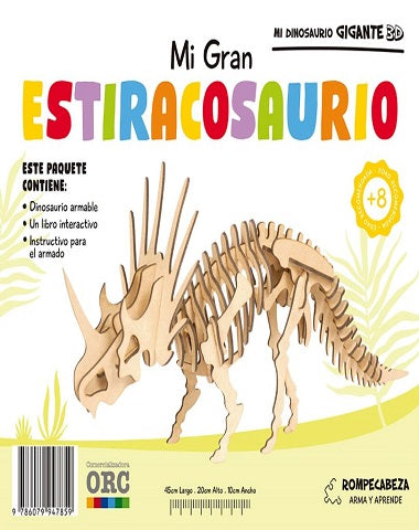 MI DINOSAURIO GIGANTE 3D ESTIRACOSAURIO