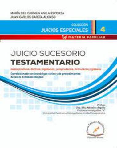 JUICIO SUCETORIO TESTAMENTARIO