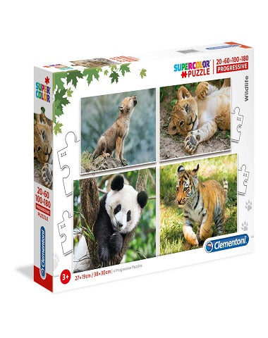 PUZZLE WILDLIFE 20 + 60 + 100 + 180