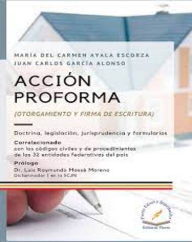 ACCION PROFORMA OTORGAMIENTO Y FIRMA DE