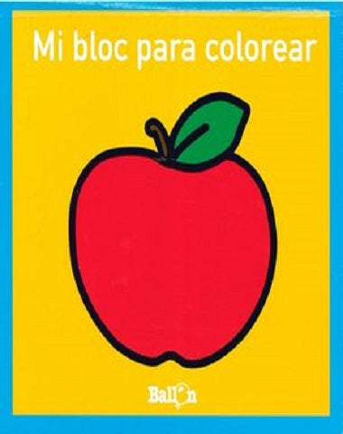 MI BLOC PARA COLOREAR MANZANA
